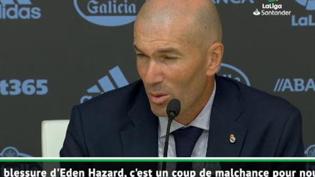 1ère j. - Zidane : "La blessure d'Eden Hazard ? C'est pas de chance" 1ère j. - Zidane : "La blessure d'Eden Hazard ? C'est pas de chance"