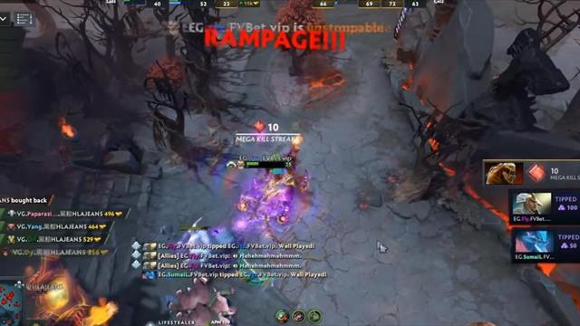 Игрок в Dota 2 остался один против пятерых, но уничтожил всех. Комментаторы сошли с ума