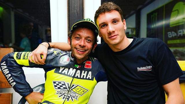 Manuel Bortuzzo domenica speciale a Tavullia con Valentino Rossi