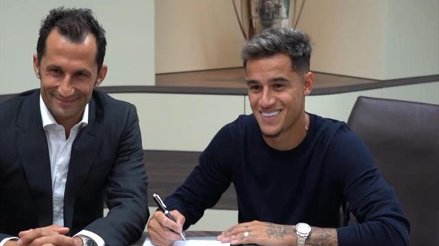 Tinte trocken: Hier unterschreibt Coutinho beim FC Bayern Tinte trocken: Hier unterschreibt Coutinho beim FC Bayern