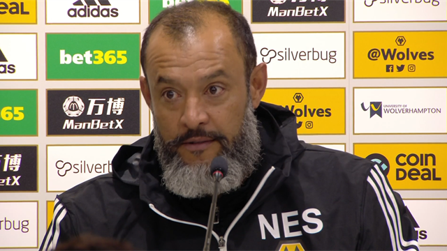 Nuno: We'll be afraid to celebrate a goal due to VAR Nuno: We'll be afraid to celebrate a goal due to VAR