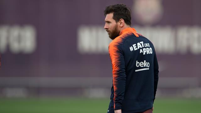 Messi de retour à l'entraînement collectif