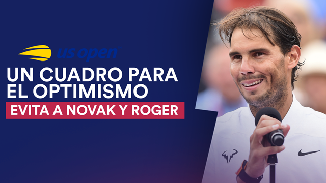 US Open 2019: Sin Federer y Djokovic en el camino, un cuadro para el optimismo US Open 2019: Sin Federer y Djokovic en el camino, un cuadro para el optimismo
