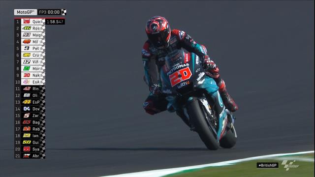 Weer ronderecord Quartararo in FP3 BritishGP Weer ronderecord Quartararo in FP3 BritishGP