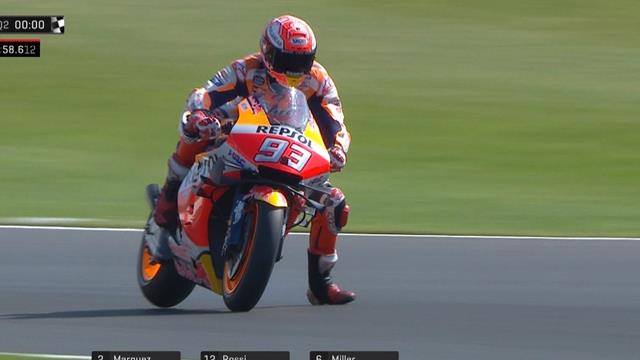 Pole voor Marquez na enerverende kwalificatie Silverstone Pole voor Marquez na enerverende kwalificatie Silverstone