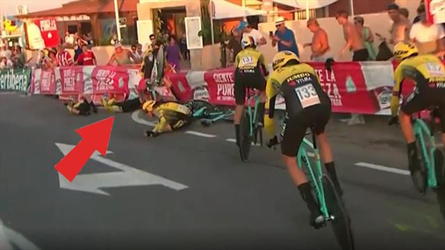 Sturz statt Sieg: Hier räumt sich Team Jumbo-Visma ab Sturz statt Sieg: Hier räumt sich Team Jumbo-Visma ab