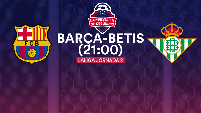 La previa en 60 segundos: Barça-Betis (21:00) La previa en 60 segundos: Barça-Betis (21:00)