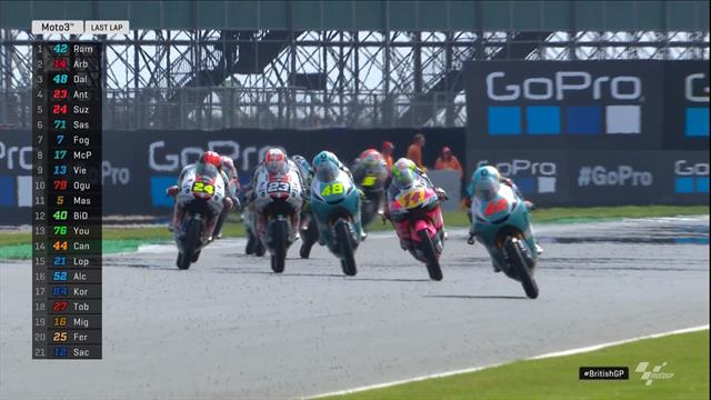 Moto3 | Winst British GP Ramirez - Canet houdt schade beperkt na val Moto3 | Winst British GP Ramirez - Canet houdt schade beperkt na val