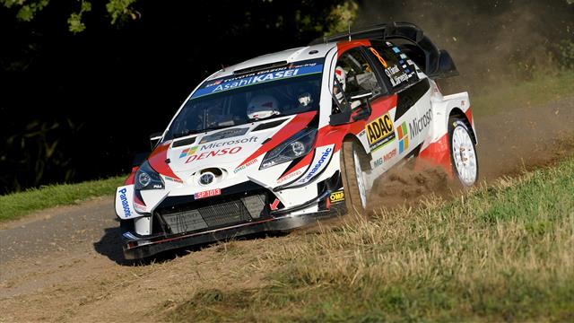 Tanak seals third straight win in Germany, Toyota sweep podium