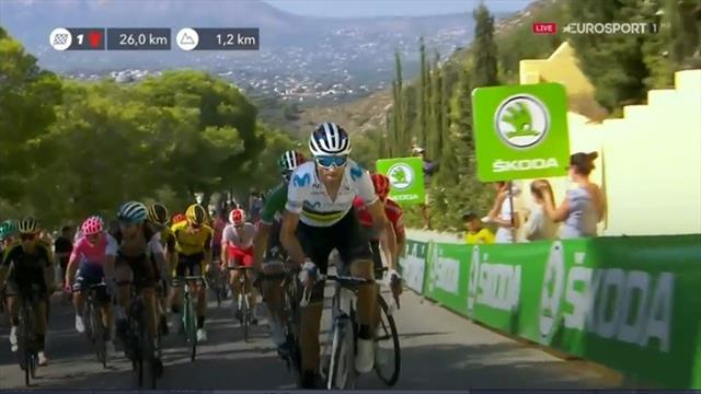 Vuelta a España 2019: El tremendo ataque de Alejandro Valverde que endureció la carrera Vuelta a España 2019: El tremendo ataque de Alejandro Valverde que endureció la carrera