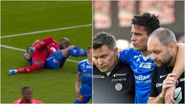 Mener han skulle vært utvist etter stygg albue – Wangberg sendt på sykehus