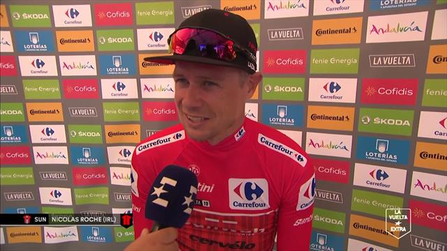 Nicolas Roche: "We gaan kijken of we de trui gaan verdedigen" Nicolas Roche: "We gaan kijken of we de trui gaan verdedigen"