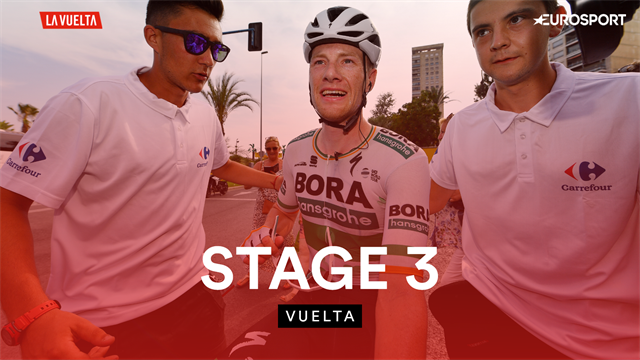 Highlights: 'Anarchy' in the peloton before Bennett storms to Stage 3 win Highlights: 'Anarchy' in the peloton before Bennett storms to Stage 3 win