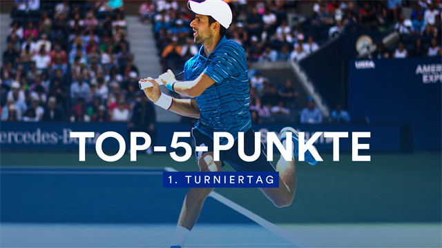 Top-5-Punkte: Djokovic eiskalt mit No-Look-Volley Top-5-Punkte: Djokovic eiskalt mit No-Look-Volley