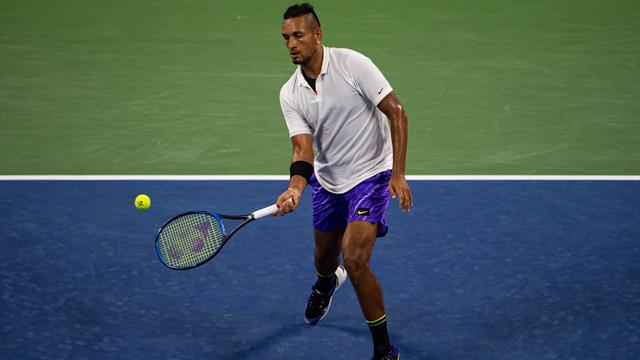 Kyrgios keeps mostly calm and carries on at US Open