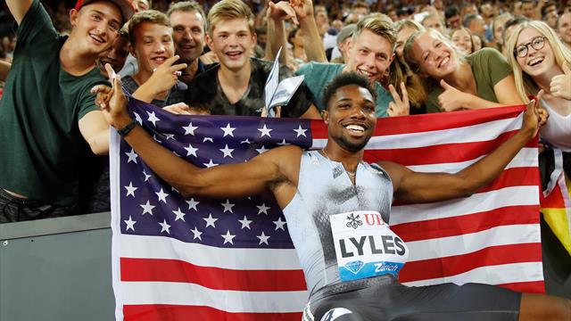 Lyles s'impose sur 100m à Zurich loin devant Gatlin