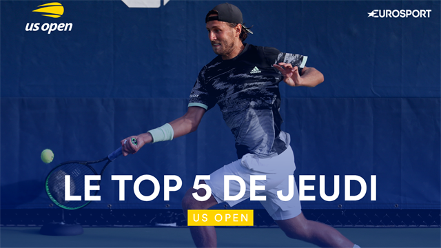 Du "passing-smash" de Monfils au lob tweener de Pouille, le Top 5 de jeudi Du "passing-smash" de Monfils au lob tweener de Pouille, le Top 5 de jeudi