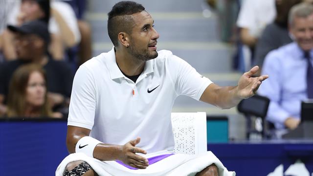 Kyrgios labels line judge 'whistleblower' in defeat to Rublev