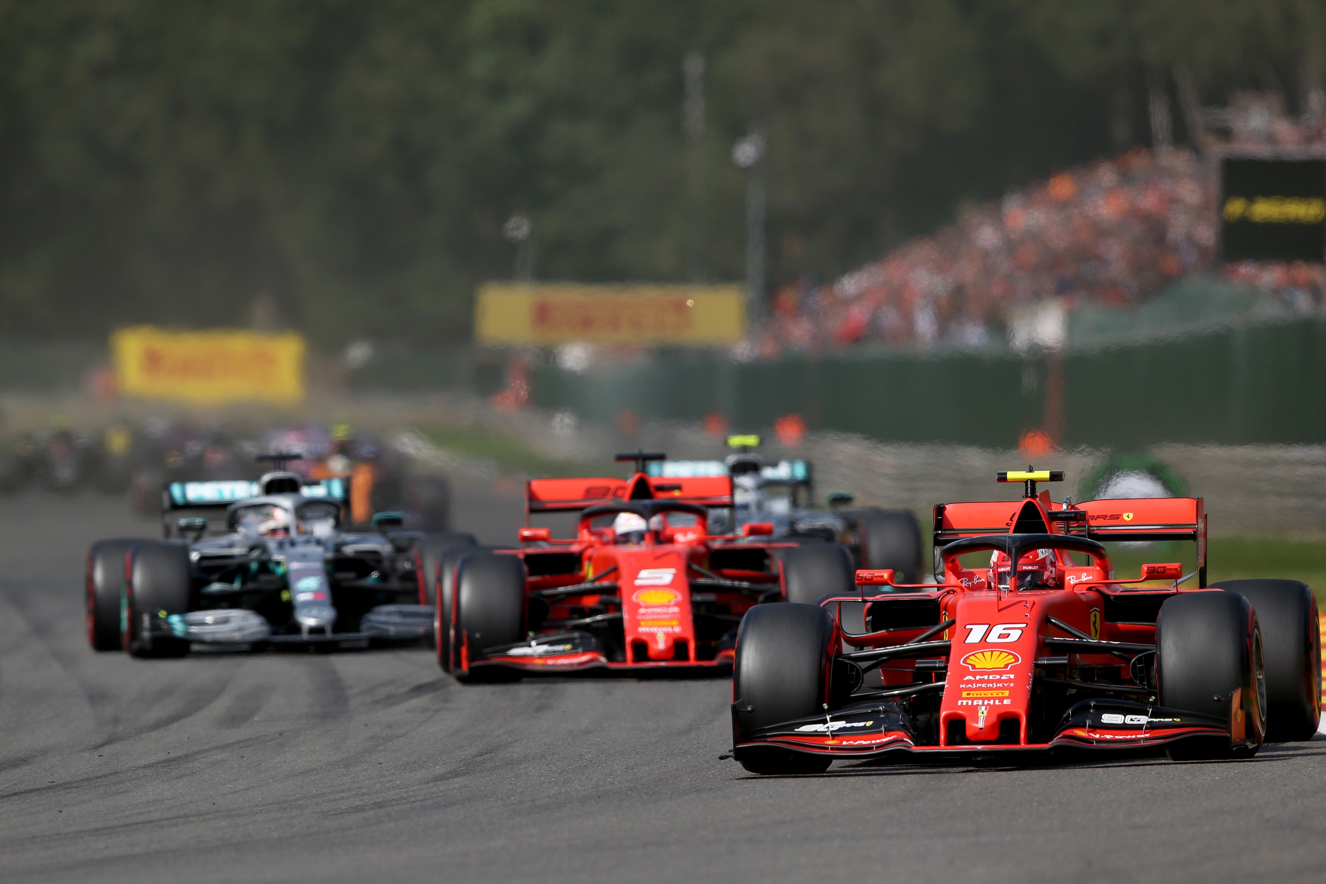 Charles Leclerc, Sebastian Vettel (Ferrari) - 2019 Belçika GP