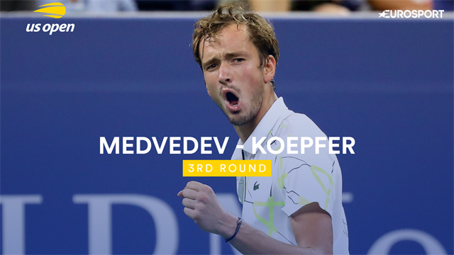 US Open | Uitgejoelde Medvedev wint kraker van Koepfer US Open | Uitgejoelde Medvedev wint kraker van Koepfer