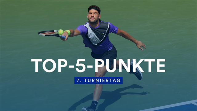 Marathonrally! Dimitrov stoppt de Minaur mit kurzem Ball Marathonrally! Dimitrov stoppt de Minaur mit kurzem Ball