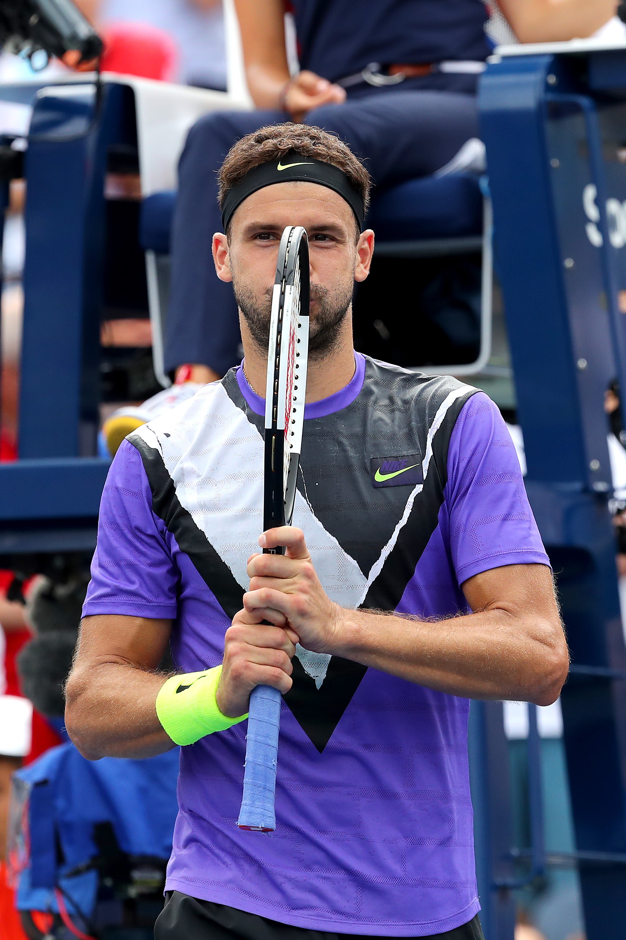 Grigor Dimitrov lors de l'US Open 2019