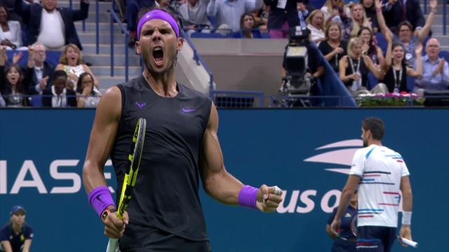 US Open 2019: ¡El punto del año! El recurso imposible de Nadal antes de cerrar el partido US Open 2019: ¡El punto del año! El recurso imposible de Nadal antes de cerrar el partido