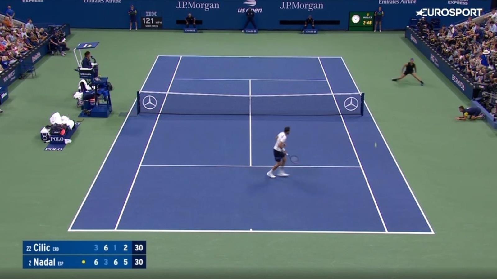 Крутой розыгрыш от Рафаэля Надаля (видео) - US Open - Eurosport.ru