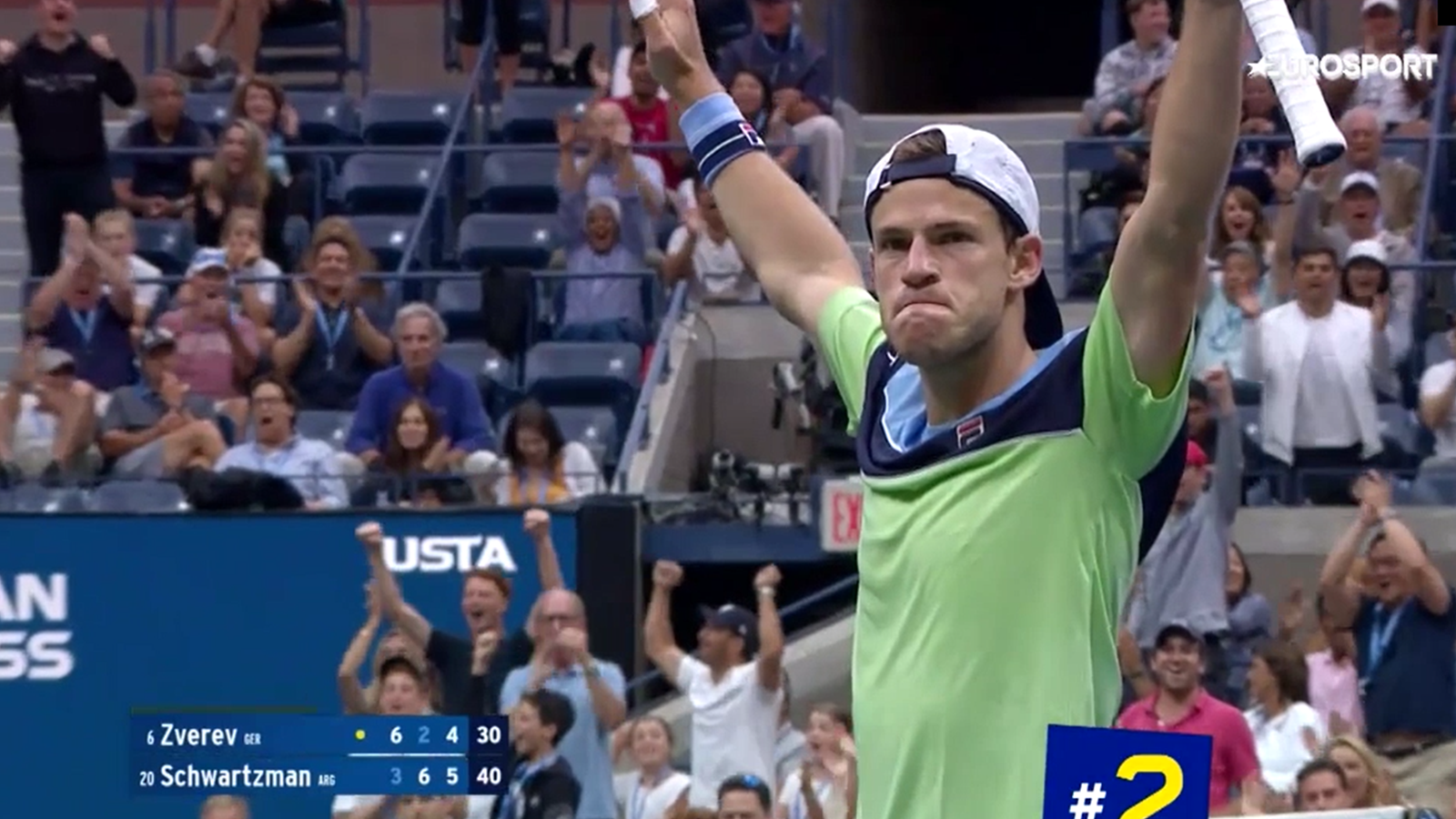 Топ-5 ударов восьмого дня US Open (видео) – Надаль, Шварцман, Монфис - US Open - Eurosport.ru