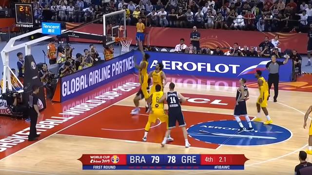 Brasile-Grecia 79-78: gli highlights della vittoria verdeoro in volata
