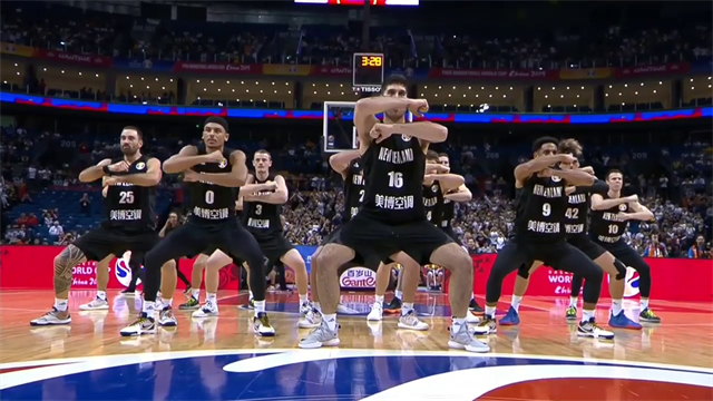 New Zealand do the haka at the Basketball World Cup New Zealand do the haka at the Basketball World Cup