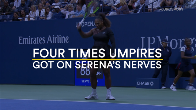 US Open | Serena Williams vs. Umpire: 4 confrontaties in 15 jaar US Open | Serena Williams vs. Umpire: 4 confrontaties in 15 jaar