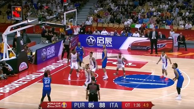 Portorico-Italia 89-94: gli highlights della vittoria nell'ultima partita del Mondiale