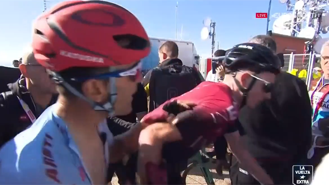 Vuelta a España 2019: Broncazo y máxima tensión en la línea de meta entre Guerreiro y Tao Hart