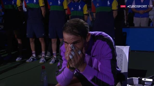 Nadal rompe a llorar emocionado tras el homenaje del US Open por sus Grand Slam Nadal rompe a llorar emocionado tras el homenaje del US Open por sus Grand Slam