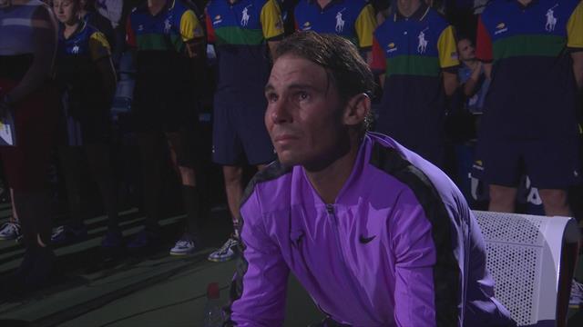 Quand Nadal craque et fond en larmes sur sa chaise après avoir vaincu Medvedev Quand Nadal craque et fond en larmes sur sa chaise après avoir vaincu Medvedev