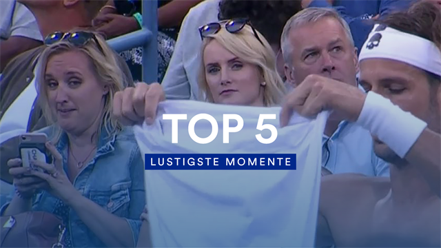 Wenn ein Blick alles sagt: Die lustigsten Momente der US Open 2019 Wenn ein Blick alles sagt: Die lustigsten Momente der US Open 2019