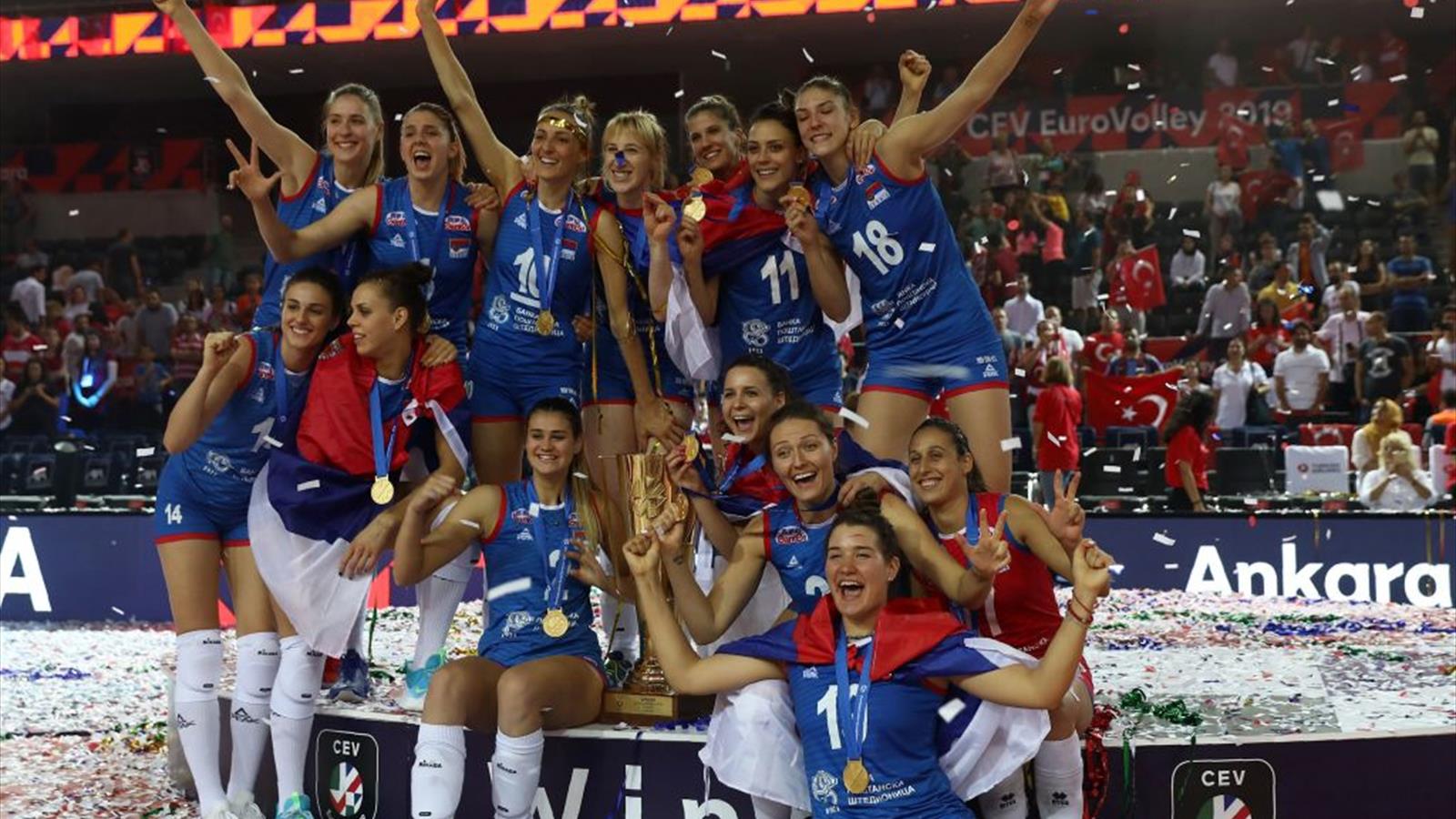 Volley, Europei femminili 2019 Serbia campione, Italia di bronzo