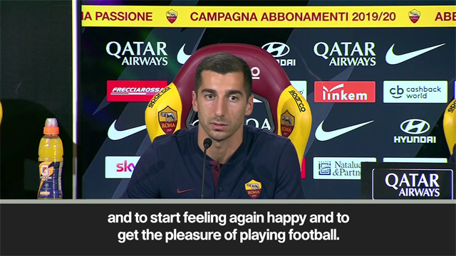 Mkhitaryan: 'The last month at Arsenal I wasn't getting pleasure' Mkhitaryan: 'The last month at Arsenal I wasn't getting pleasure'