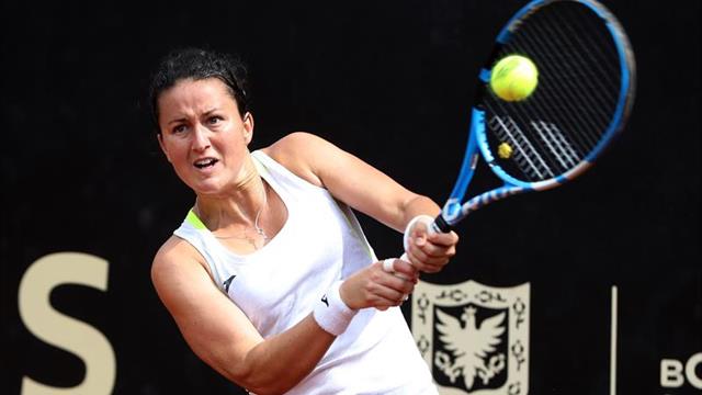 Lara Arruabarrena no pudo superar a la suiza Golubic en segunda ronda