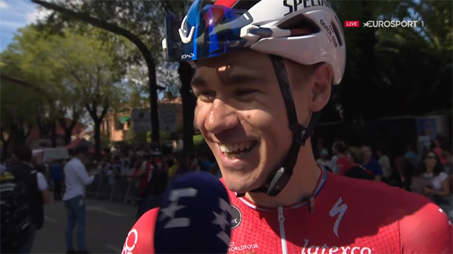 Jakobsen: "Vandaag wij, morgen nemen de klimmers weer revanche op ons" Jakobsen: "Vandaag wij, morgen nemen de klimmers weer revanche op ons"