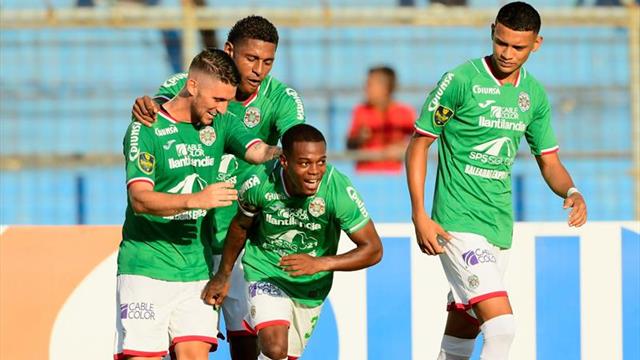 Marathón golea al Real Sociedad y sigue líder del torneo Apertura de fútbol en Honduras