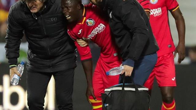 Amath entrena con el grupo diez meses después de su lesión