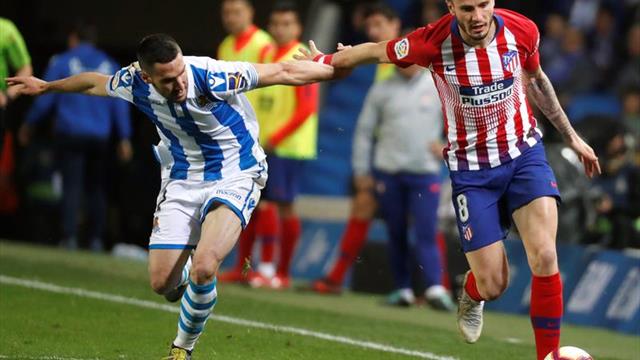El líder Atlético expone su pleno en el nuevo Anoeta
