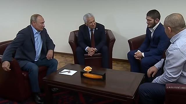 «Хороший удушающий». Путин похвалил Хабиба и поздравил с победой