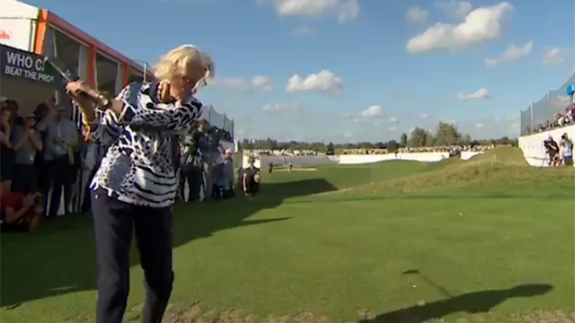 100-летняя гольфистка выступила на KLM Open. Она пришла в спорт в 70 лет