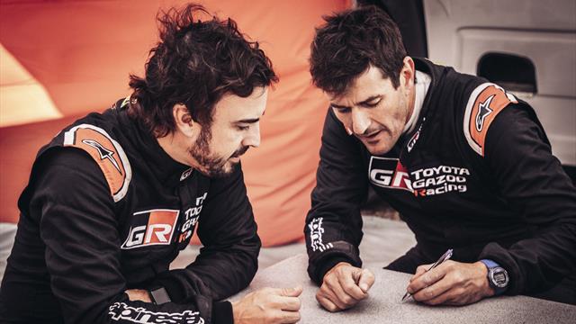 Alonso, expectante ante su debut oficial con Toyota en un rally raid Alonso, expectante ante su debut oficial con Toyota en un rally raid