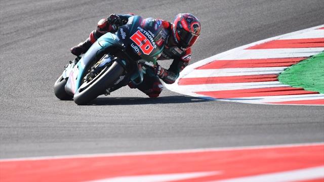 Quartararo il più veloce nelle prime libere: Marquez secondo, Valentino Rossi è nono