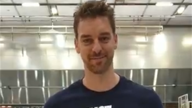 Pau Gasol felicita a España por el buen juego y el trabajo y desea la mejor suerte para la final Pau Gasol felicita a España por el buen juego y el trabajo y desea la mejor suerte para la final