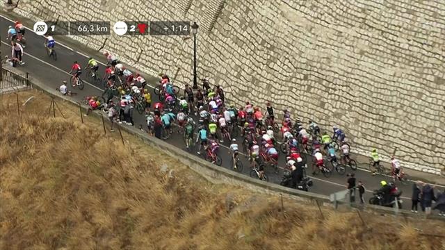 💥 VOTA: ¿Hizo bien Movistar en atacar tras las caídas de Roglic y Supermán López?